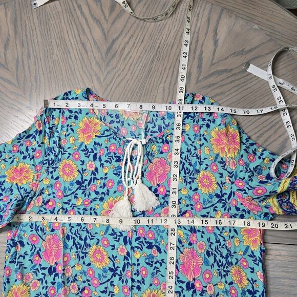 Halife Women's Loose Fit Bohemian Tunic Dress Size L NWOT - Picture 4 of 6